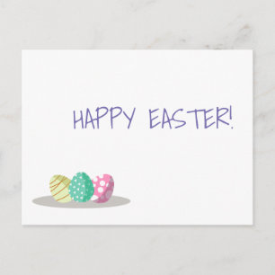Carte Postale Œufs de Pâques Joyeuses Pâques