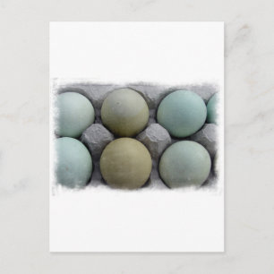 Carte Postale Oeufs verts