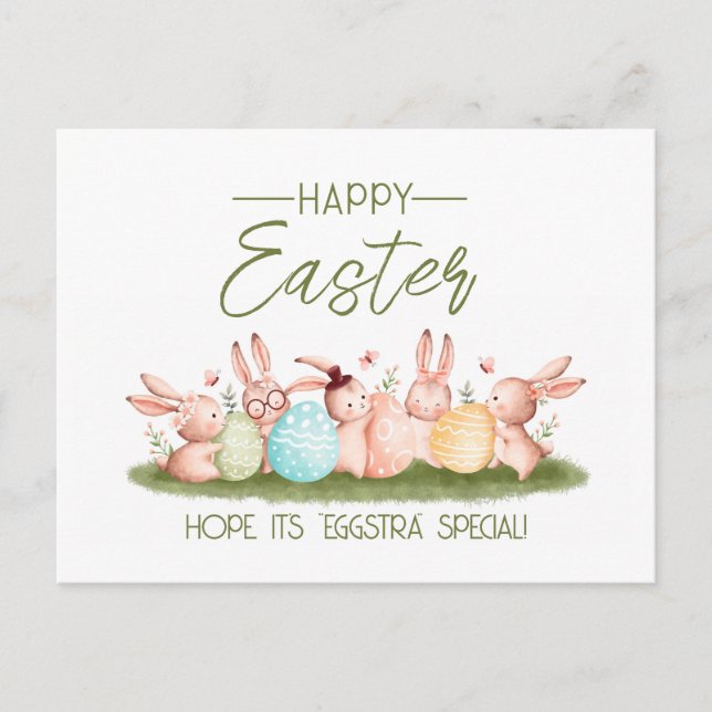 Carte Postale Œufstra Spécial ! Joyeuses Pâques (Devant)