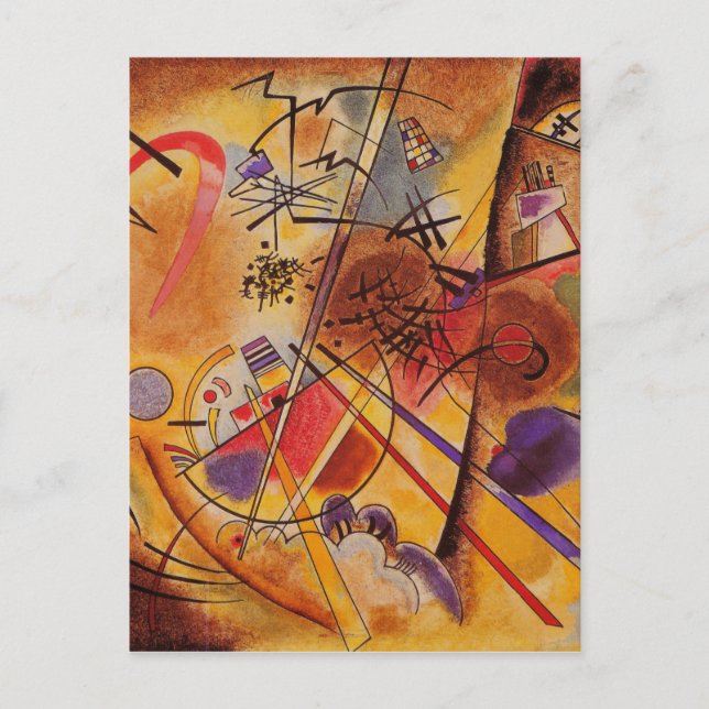 Carte Postale Oeuvre Abstraite de Kandinsky (Devant)