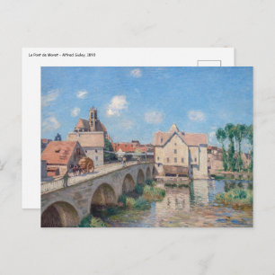 Carte Postale OEuvre d'Alfred Sisley - Le Pont de Moret
