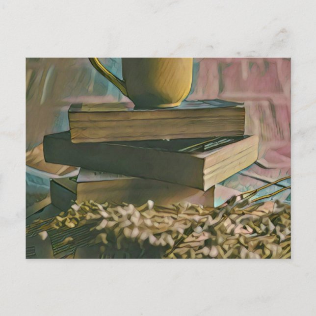 Carte Postale Œuvre d'art amateur de bibliothèque (Devant)