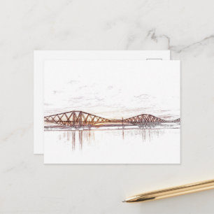 Carte Postale Œuvre d'art atmosphérique Forth Bridge