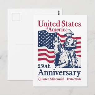 Carte Postale Œuvre d'art commémorative du 250e anniversaire des