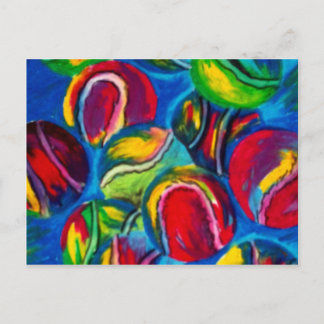 Carte Postale OEuvre d'art de balle de tennis