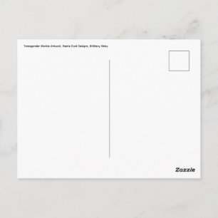 Carte Postale Œuvre d'art en marbre transgenre