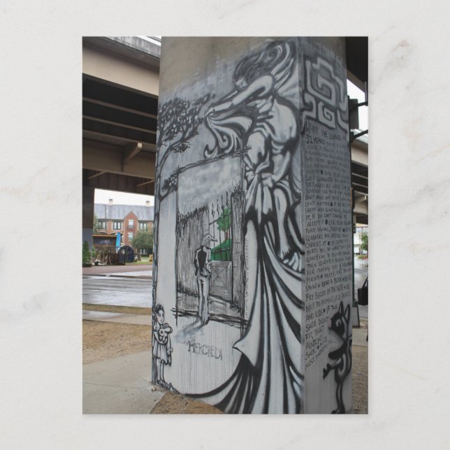 Carte Postale Œuvre d'art graffiti de Deep Ellum #37 (Devant)