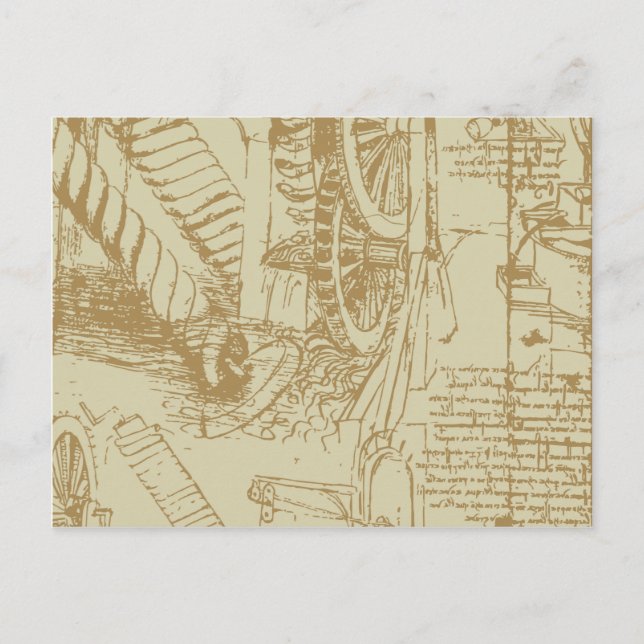 Carte Postale Oeuvre D'Art Leonardo Da Vinci (Devant)