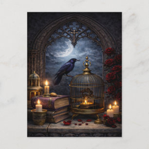 Carte Postale Œuvre d'art murale gothique de cathédrale – Nature