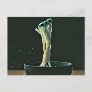 Carte Postale Œuvre d'art pour les amateurs de Ramen