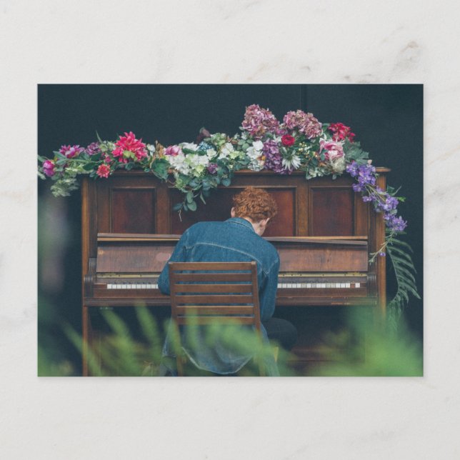 Carte Postale Œuvre d'art pour piano cool (Devant)