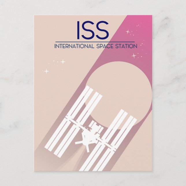 Carte Postale Œuvre d'art spatiale de la Station spatiale intern (Devant)