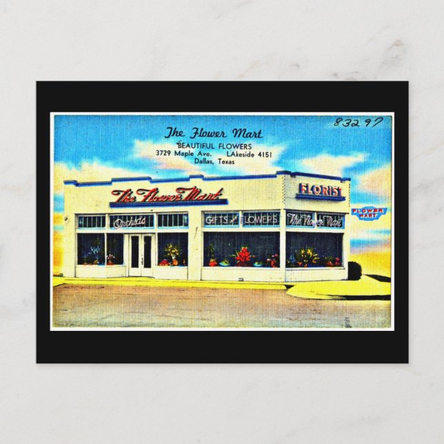 Carte postale - Œuvre d'art vintage de Dallas - 48 (Devant)