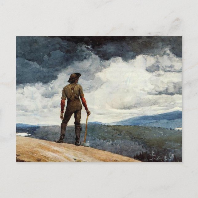 Carte Postale OEuvre de Winslow Homer, The Woodcutter (Devant)