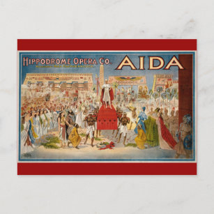 Carte Postale Oeuvre vintage Opera Aida