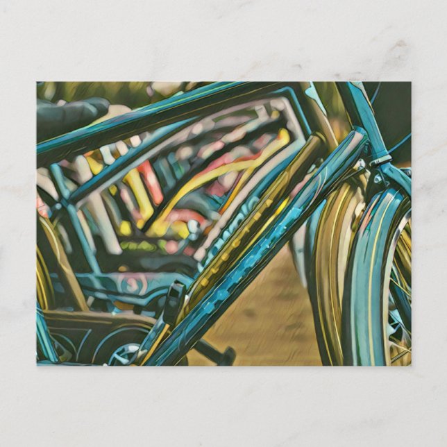 Carte Postale Œuvres d'art pour vélos (Devant)
