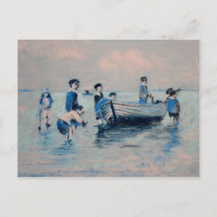 Carte Postale Off New Brighton Shore - 1891