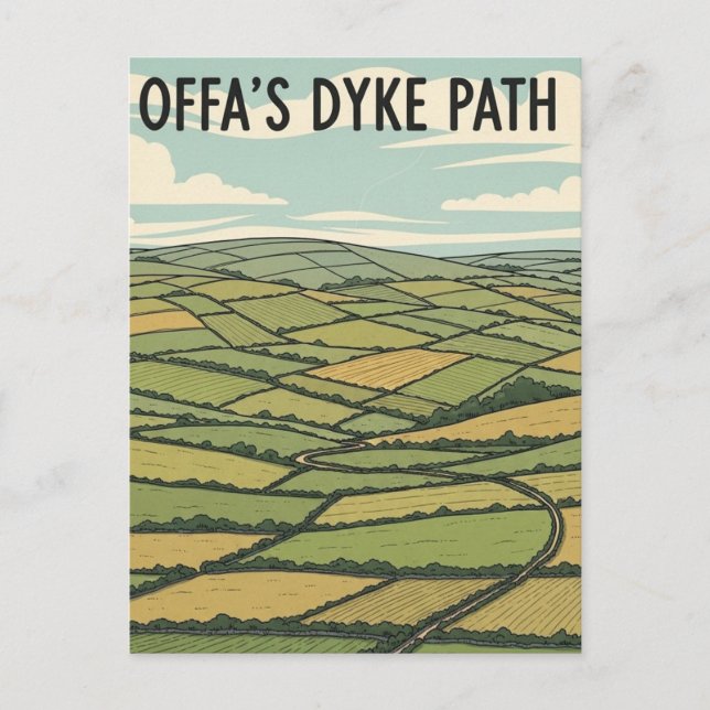 Carte Postale Offa's Dyke Path Wales Travel (Devant)