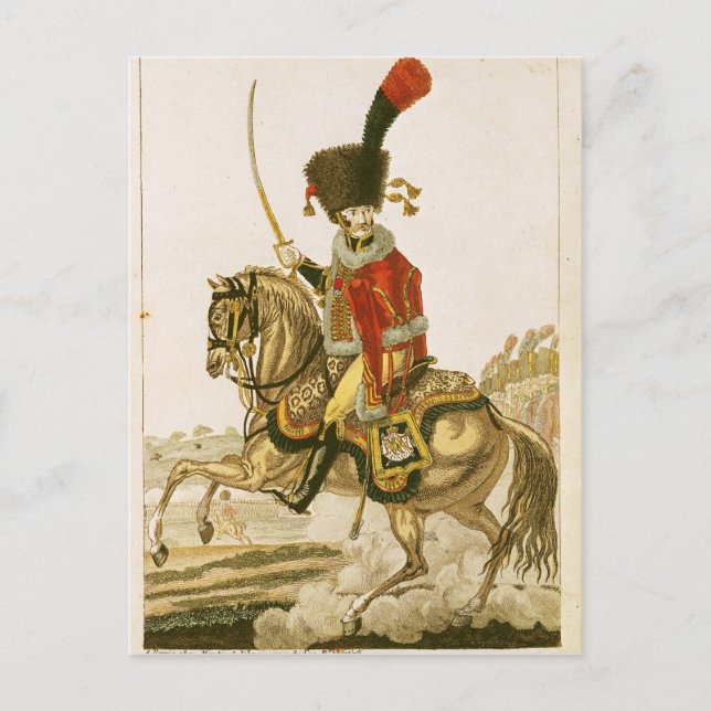 Carte Postale Officer of the Hussars of the Imperial Guard (Devant)