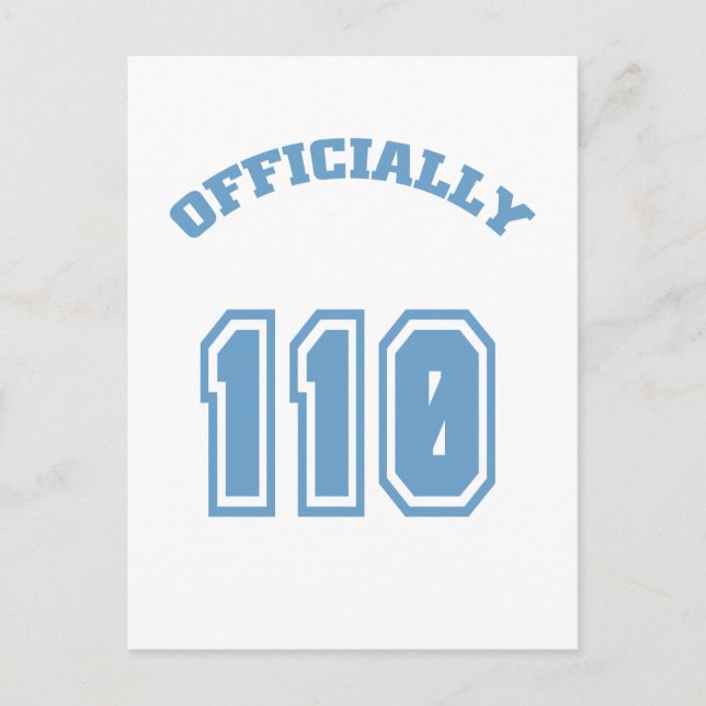 Carte Postale Officiellement 110 (Devant)