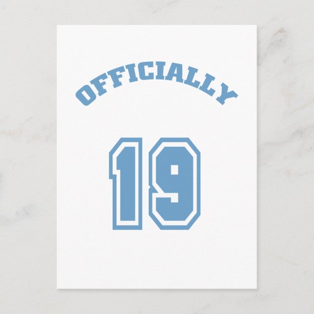 Carte Postale Officiellement 19 (Devant)