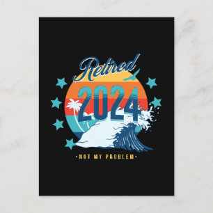 Carte Postale Officiellement retraité 2024