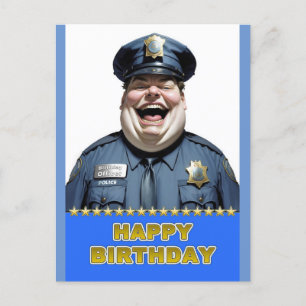 Carte Postale Officier d'anniversaire