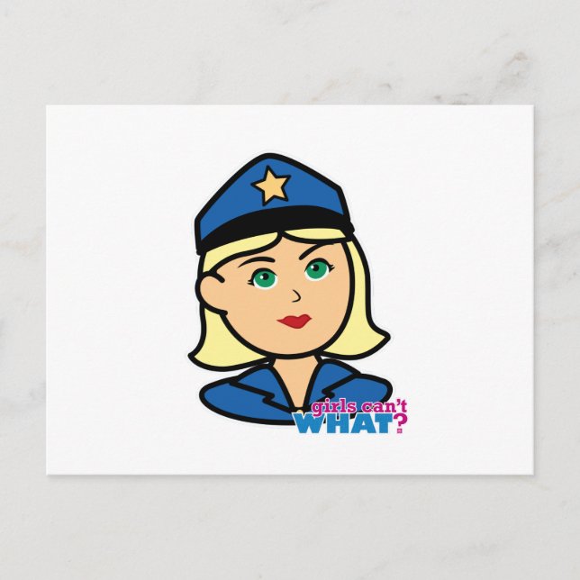Carte Postale Officier de police (Devant)