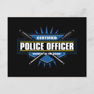 Carte Postale Officier de police certifié