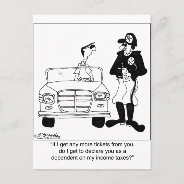 Carte Postale Officier déclaré dépendant (Devant)