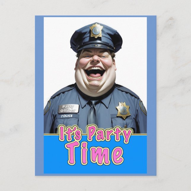Carte Postale Officier du parti heureux (Devant)