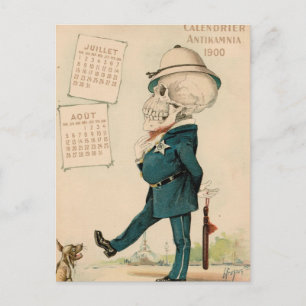 Carte Postale Officier du squelettique
