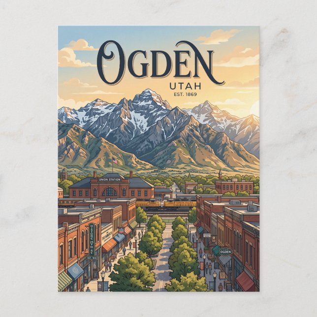 Carte Postale Ogden Utah (Devant)