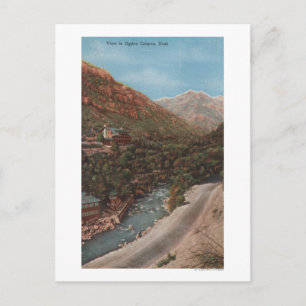 Carte Postale Ogden, Utah - Ogden Canyon Vue & Rivière