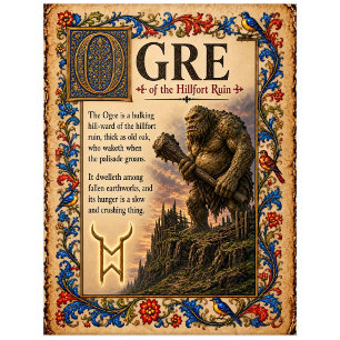 Carte Postale Ogre, Art du Bestiaire Médiéval