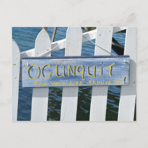 Carte Postale Ogunquit, la façon dont la vie devrait être