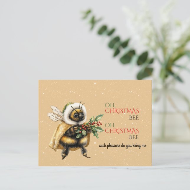 Carte Postale Oh, Abeille de Noël, Oh, Abeille de Noël (Debout devant)