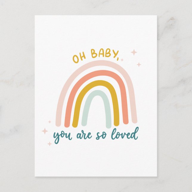 Carte Postale Oh Bébé, Tu Es Si Amoureux (Devant)
