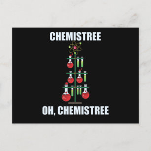 Carte Postale Oh Chemistree maître en chimie de Noël