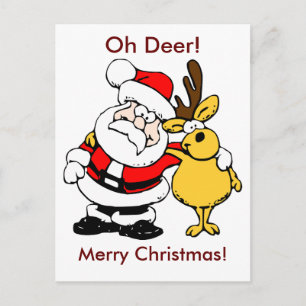 Carte postale Oh Deer Joyeux Noël