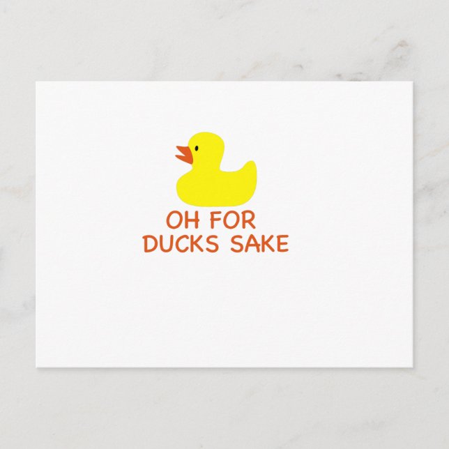 Carte Postale Oh pour l'amour des canards (Devant)