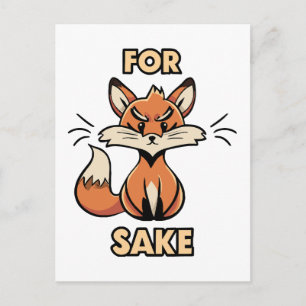 Carte Postale oh pour l'amour du renard