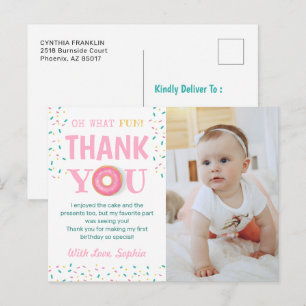 Carte Postale Oh Quelle Fête D'anniversaire De Donut Amusante Ph