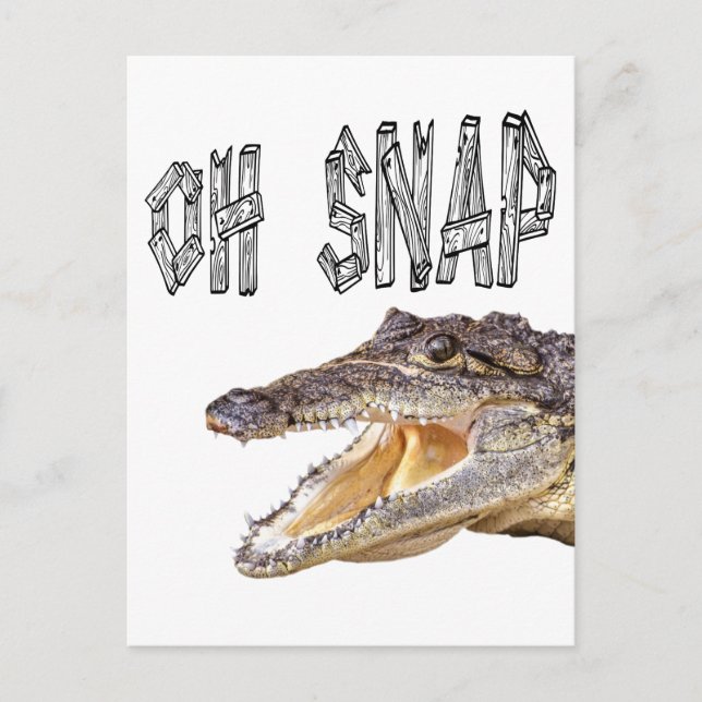 Carte Postale OH SNAP - Gator en colère (Devant)