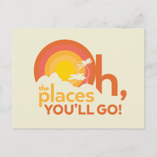 Carte Postale Oh, The Places You'll Go! Typographie de paysage