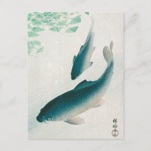 CARTE POSTALE: OHARA KOSON : CARP/KOI 1926