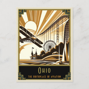 Carte Postale Ohio   Art déco