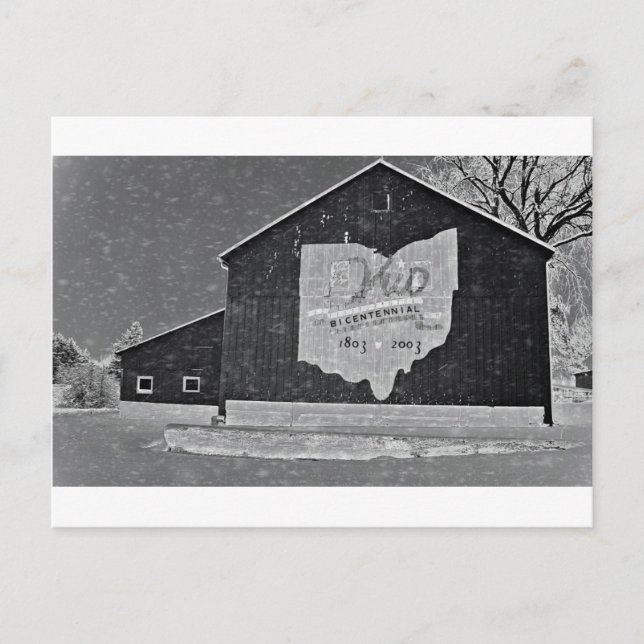 Carte Postale Ohio Barn (Devant)