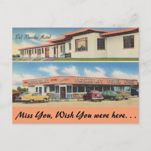 Carte Postale Ohio, Del Rancho Motel, Restaurant