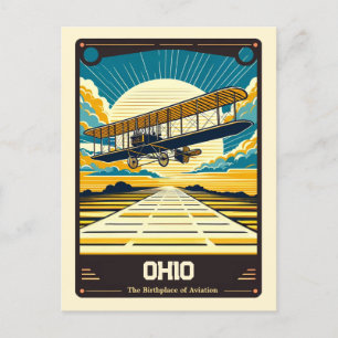 Carte Postale Ohio   Esprit patriotique Vintage